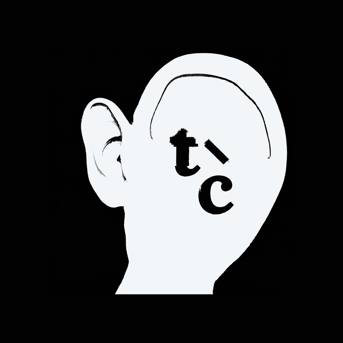 Logo of a head in profile with a large ear